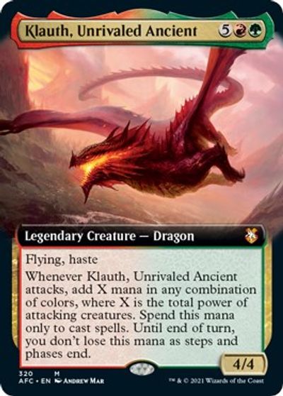 Klauth, Unrivaled Ancient (Extended Art) card art