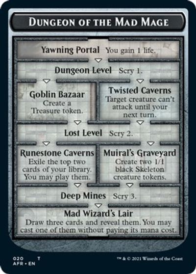 Dungeon of the Mad Mage // Lost Mine of Phandelver Double-Sided Token card art