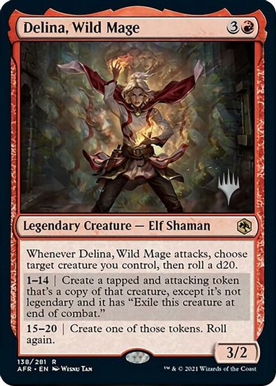 Delina, Wild Mage card art