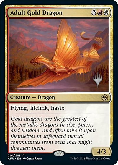 Adult Gold Dragon card art