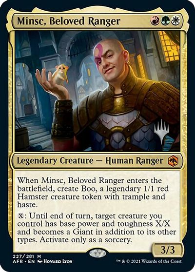 Minsc, Beloved Ranger card art