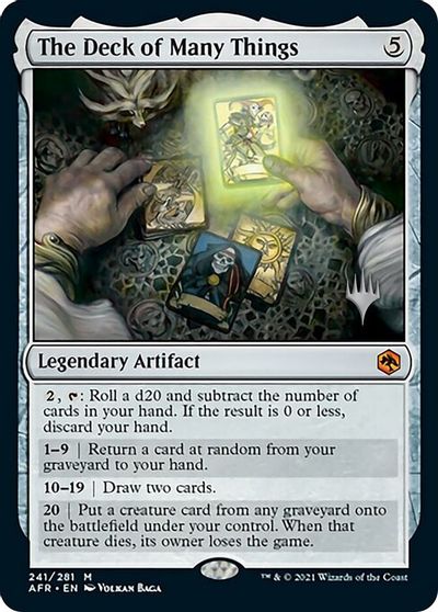 The Deck of Many Things card art