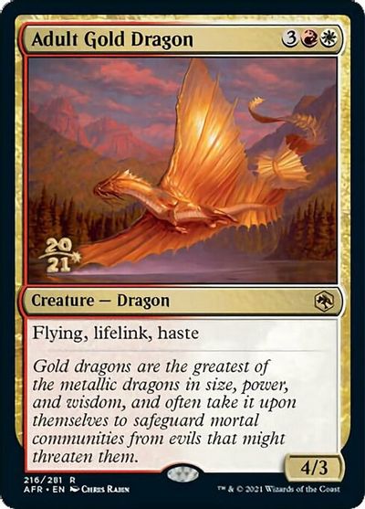 Adult Gold Dragon card art
