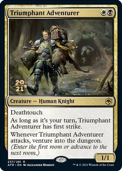Triumphant Adventurer card art