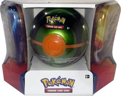 Pokemon - Poke Ball Tin + 2 Kanto Power Mini Tins - Dusk Ball card art