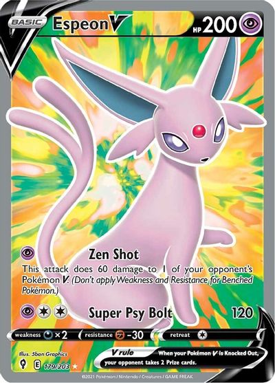 Espeon V (Full Art) card art