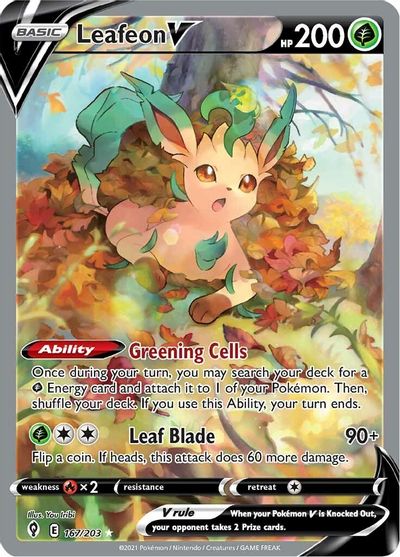 Leafeon V (Alternate Full Art) card art