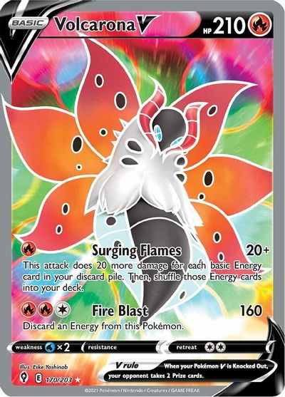 Volcarona V (Full Art) card art