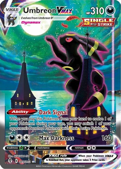 Umbreon VMAX (Alternate Art Secret) card art