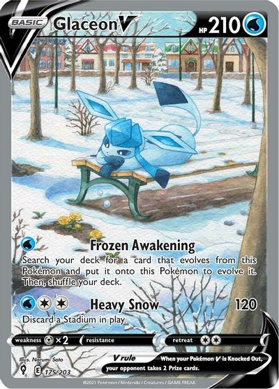 Glaceon V (Alternate Full Art) card art