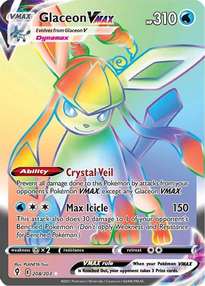 Glaceon VMAX (Secret) card art