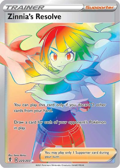 Zinnia's Resolve (Secret) card art