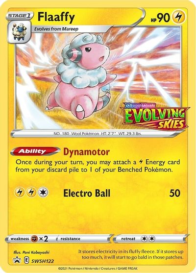 Flaaffy - SWSH122 (Prerelease) card art