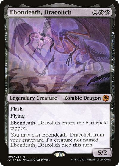 Ebondeath, Dracolich card art