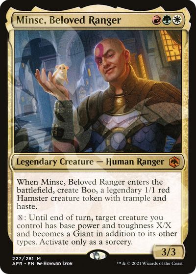 Minsc, Beloved Ranger card art