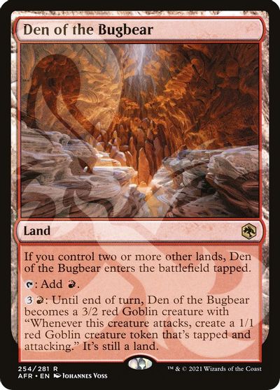 Den of the Bugbear card art