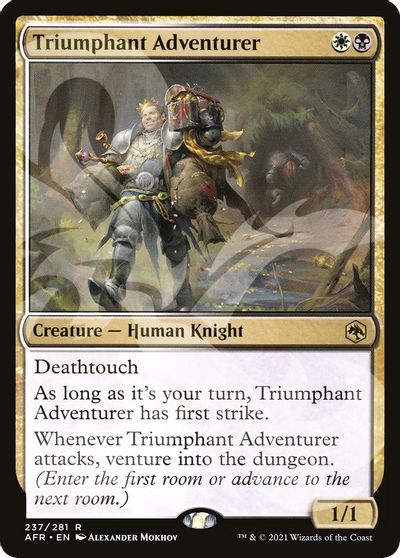 Triumphant Adventurer card art