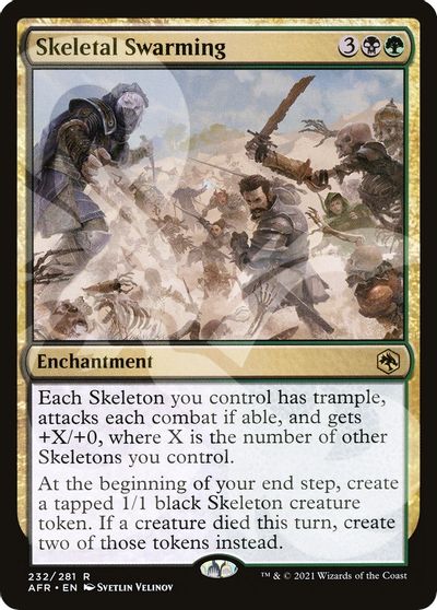 Skeletal Swarming card art