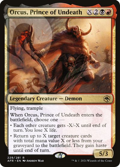 Orcus, Prince of Undeath card art