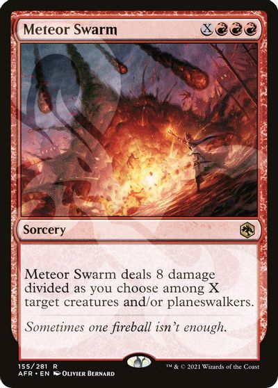 Meteor Swarm card art