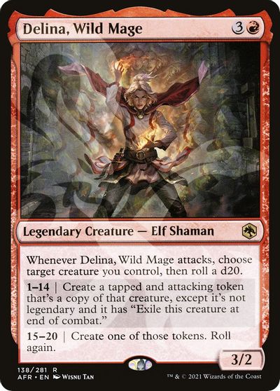 Delina, Wild Mage card art