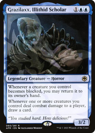 Grazilaxx, Illithid Scholar card art