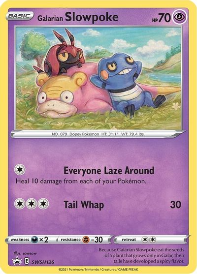 Galarian Slowpoke - SWSH126 card art