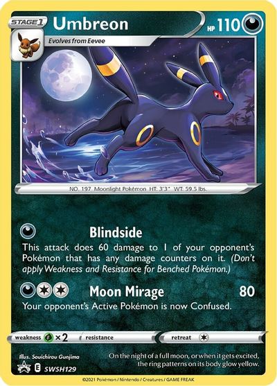Umbreon - SWSH129 card art