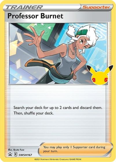 Professor Burnet - SWSH167 (25th Anniversary Stamp) card art