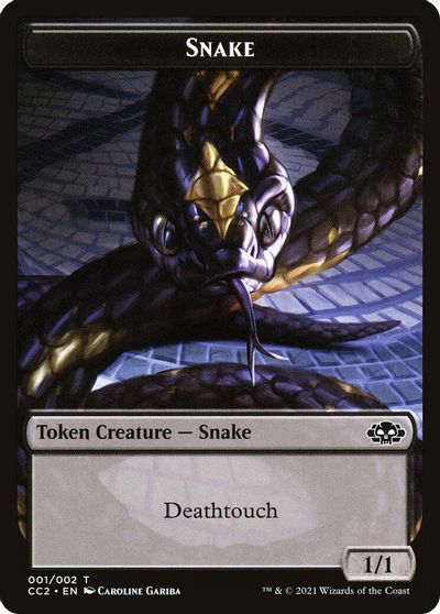 Snake // Zombie Double-Sided Token card art