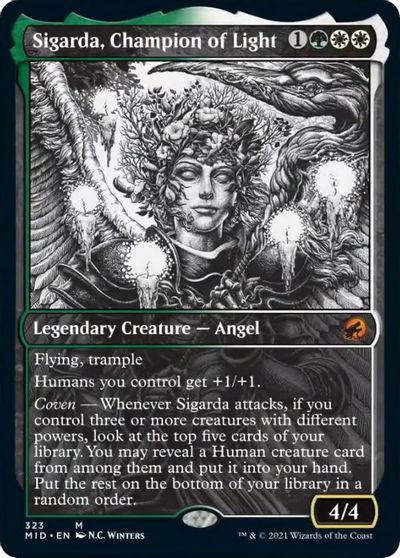 Sigarda, Champion of Light (Showcase) card art