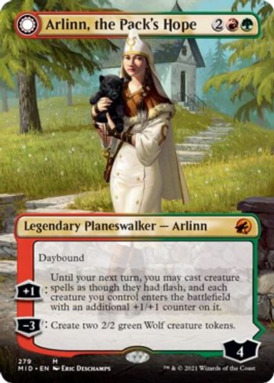 Arlinn, the Pack's Hope (Borderless) card art