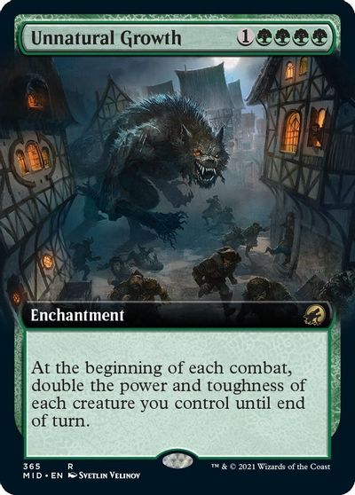 Unnatural Growth (Extended Art) card art