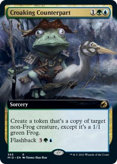 Croaking Counterpart (Extended Art) card art