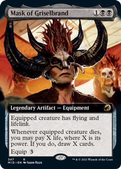 Mask of Griselbrand (Extended Art) card art