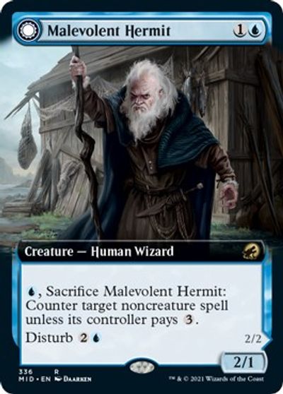 Malevolent Hermit (Extended Art) card art