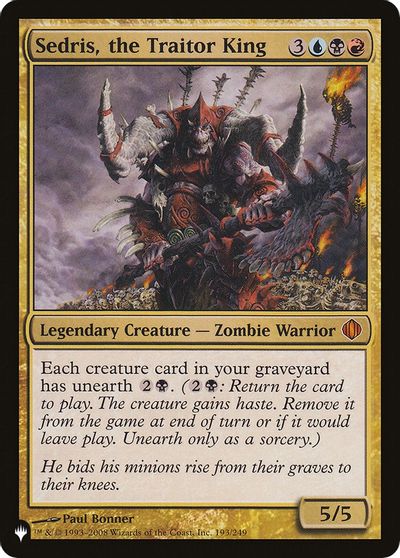 Sedris, the Traitor King card art