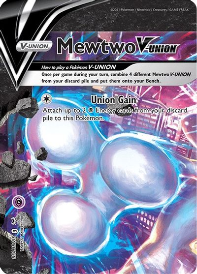 Mewtwo V-UNION - SWSH159 card art