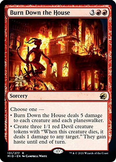 Burn Down the House card art