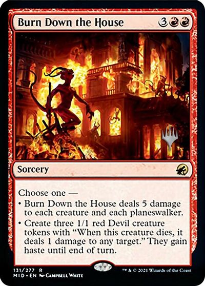 Burn Down the House card art