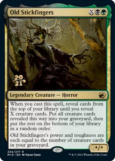 Old Stickfingers card art