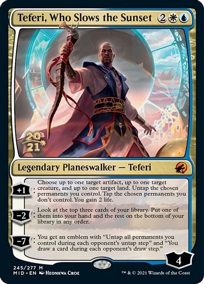 Teferi, Who Slows the Sunset card art