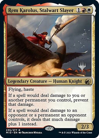 Rem Karolus, Stalwart Slayer card art