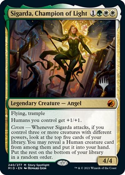 Sigarda, Champion of Light card art