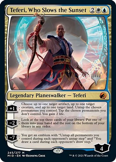 Teferi, Who Slows the Sunset card art