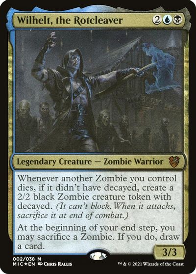 Wilhelt, the Rotcleaver (Display Commander) - Thick Stock card art