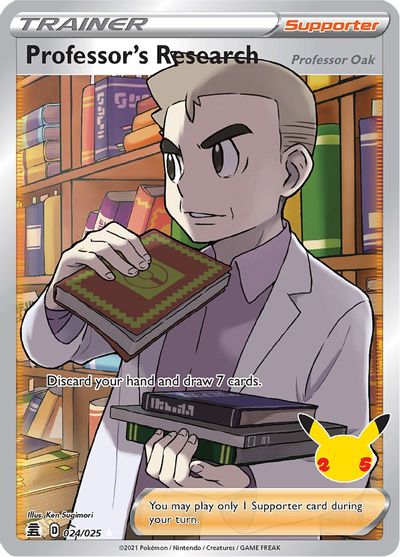 Professor's Research (Full Art) card art