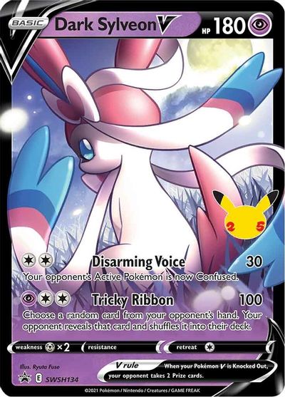 Dark Sylveon V - SWSH134 card art