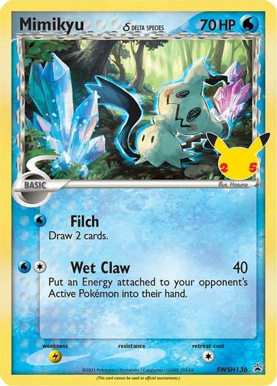Mimikyu (Delta Species) - SWSH136 card art