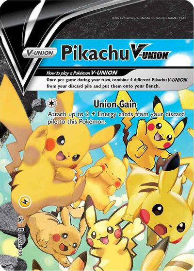 Pikachu V-Union - SWSH139 card art